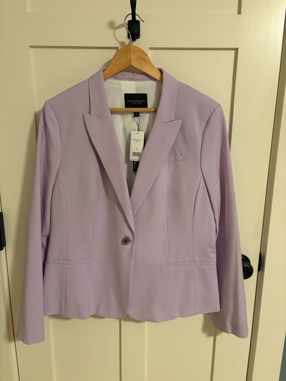 Banana Republic Lavender Single-Button Blazer with Matching Pants
